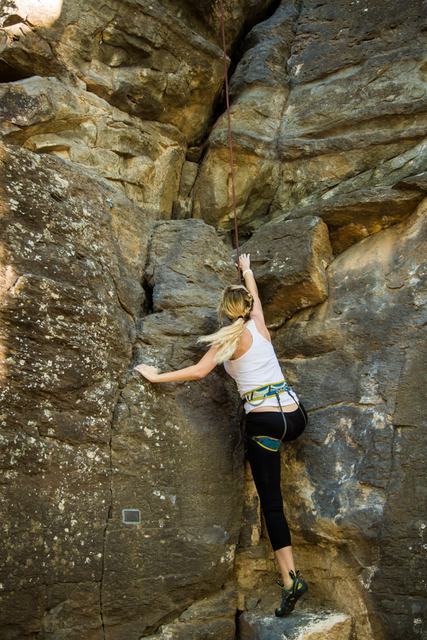 Rock climbing at Crawdad Canyon, Veyo Pool Resort