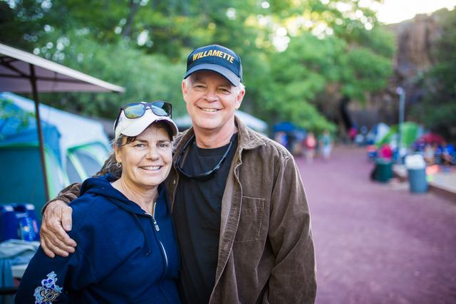 Guests at the campground in Crawdad Canyon