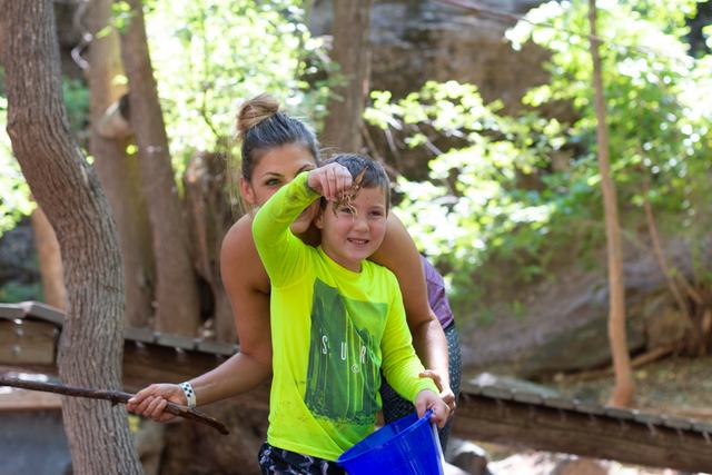 Crawdad catching in the creek at Crawdad Canyon
