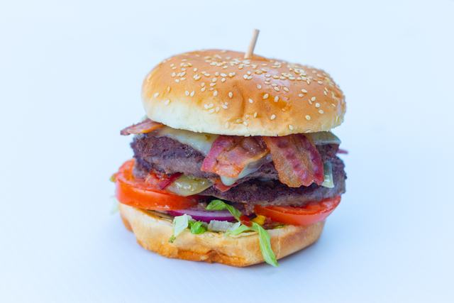 The Honey Bacon Cheeseburger from the Lava Grill